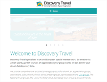 Tablet Screenshot of discoveryeuropean.com